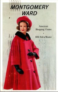 Montgomery Ward Advertising 1961 Fall Winter Catalog Vintage Postcard H70