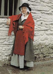 Radnorshire 18th Century Rural Wales Fashion Dress Welsh Costume Postcard