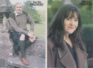 Take The High Road Tom Kerr Menna Morgan 3x TV Postcard s