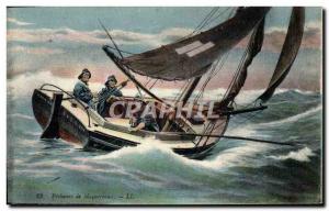 Old Postcard Folklore Pecheurs mackerel