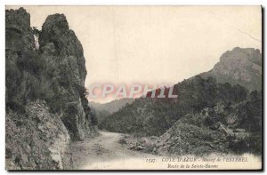 Old Postcard Cote D & # 39Azur range of L & # 39Esterel Route Sainte Baume