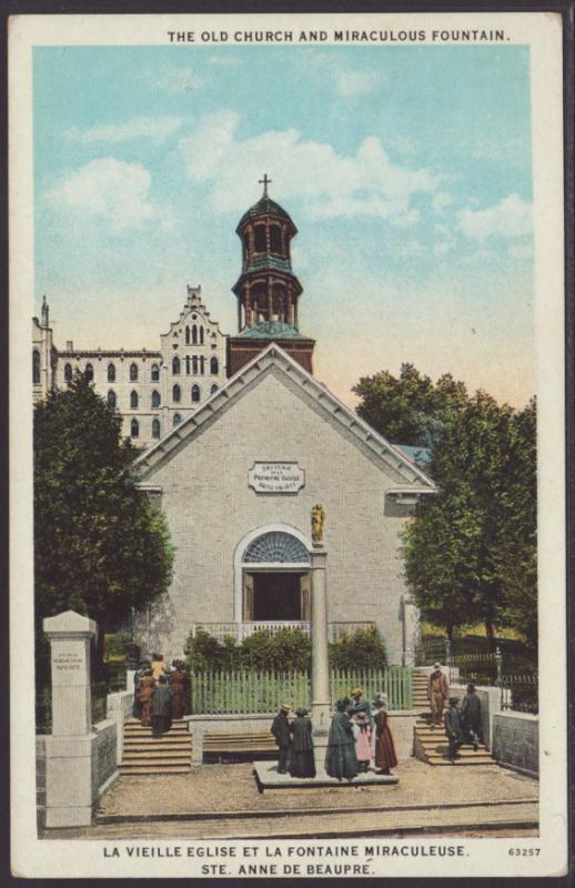 The Old Church,Ste Anne De Beaupre,Quebec,Canada Postcard
