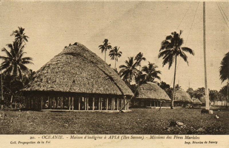 PC CPA SAMOA, PACIFIC, APIA, MIDDIONS DES PÉRES MARISLES, Postcard (b19427)