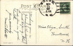 Patriotic Thanksgiving Fruit American Flag Border Stecher 253D c1910 Postcard