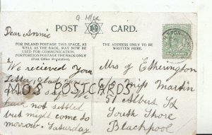 Genealogy Postcard - Etherington - Albert St - South Shore - Blackpool - 9415A
