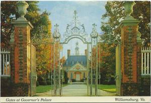 The Gates at the Governor's Palace - Williamsburg, Virginia pm 1986