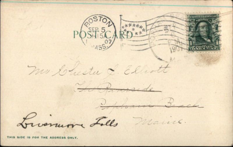 Brookline ME Sears Memorial Chapel Riverdale Parkway c1905 Postcard