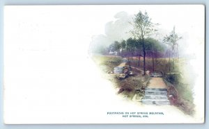 Hot Springs Arkansas Postcard Footpaths Hot Springs Mountain Stairs 1905 Vintage