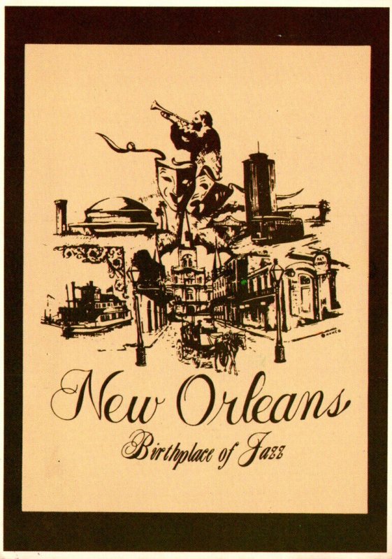 Louisiana New Orleans Birthplace Of Jazz 1982