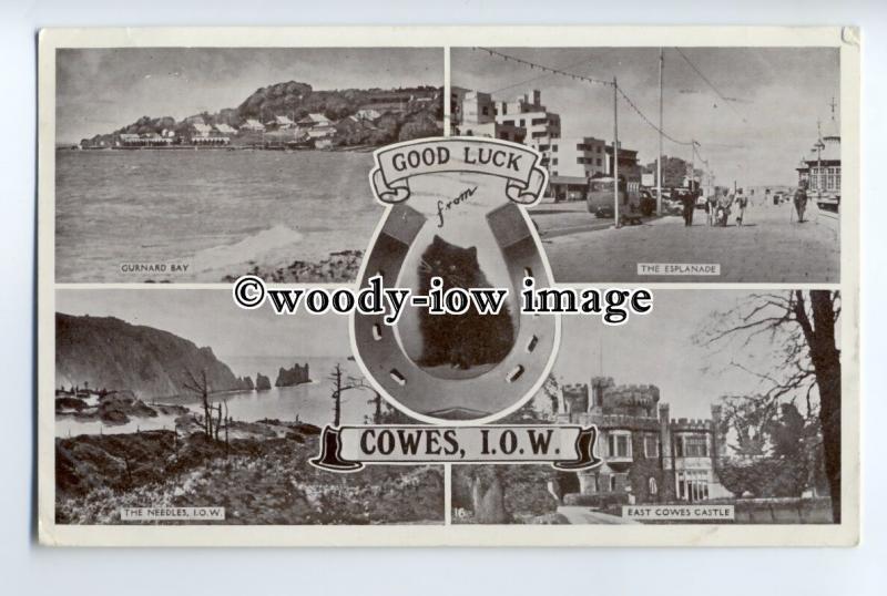 h1277 - Isle of Wight - Multiview x 4 of Island Scenes from Cowes - Postcard