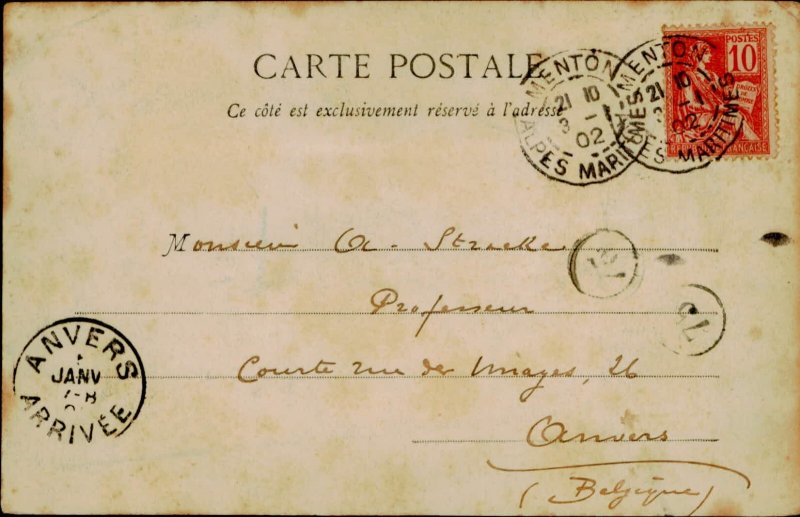 B576 France Menton 1902