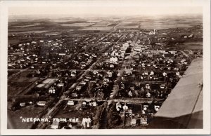 Neepawa Manitoba Aerial View MB Canada Unused RPPC Postcard H60