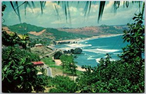 Barbados West Indies Bathsheba Coast Coastline Stretch Mountain Postcard