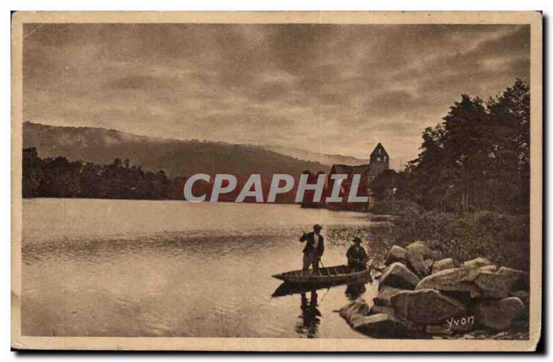 Limousin Old Postcard Crepuscule on the Dordogne in Beaulieu