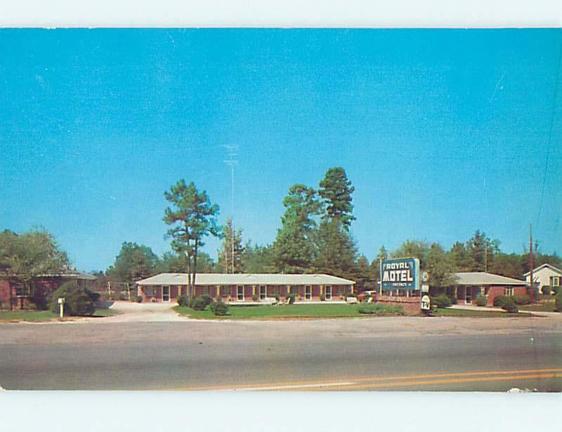 Unused Pre-1980 ROYAL MOTEL Camden South Carolina SC n8564