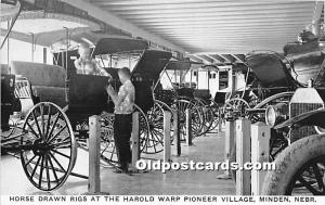 Horse Drawn Rigs, Harold Warp Pioneer Village Minden, Nebraska, NE, USA Unused 