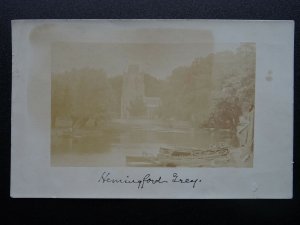 Cambridgeshire HEMINGFORD GREY St. James Church / Rowing Boats c1905 RP Postcard 