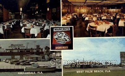Hallandale Florida USA Maneros Restaurant Steak Filets, Unused 