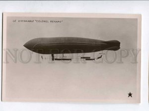 415275 FRANCE Aviation airship dirigible Colonel Renard Vintage photo postcard