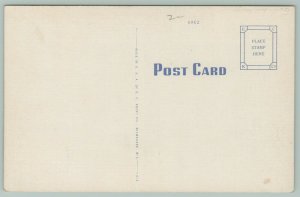 Marshfield Wisconsin~US Post Office~Flag on Top~c1940~Postcard 