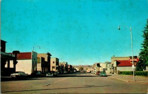 Main Street View Cars Roundup Montana MT UNP Chrome Postcard Unsued S20