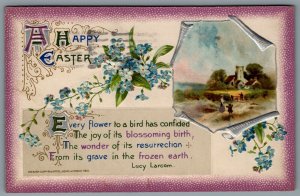 Postcard Easter c1911 John Winsch A Happy Easter Lucy Larcom Poem CDS Cancel