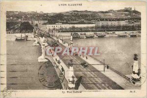 Old Postcard Lyon Bridge Gallien