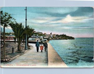 Postcard Italy Genova - Circonallaziona a mare - road to sea