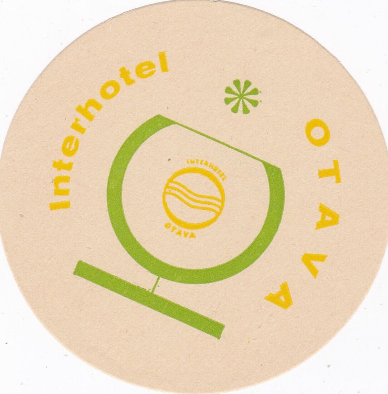 Czech Republic Otava Interhotel Vintage Luggage Label sk1992