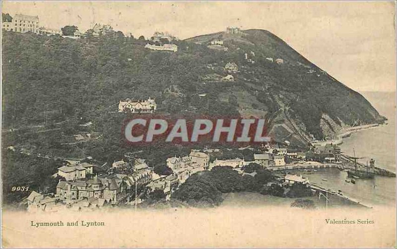 Postcard Old Lynmouth and Lynton Valentines Series