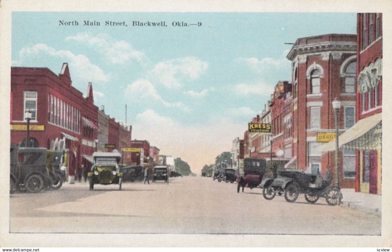 BLACKWELL , Oklahoma , 1900-10s ; North Main Street