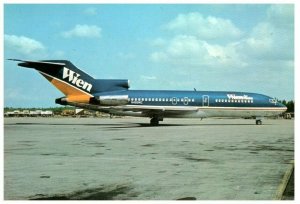 Wien Air Alaska Boeing 727 122 C at Seattle 1981 Airplane Postcard