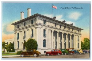 c1930's Post Office Building Cars Valdosta Georgia GA Unposted Vintage Postcard 