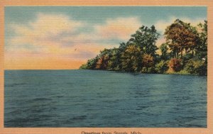 Vintage Postcard Greetings From Sturgis Michigan MI Ocean Views Tichnor Quality