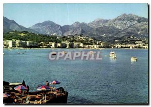 Postcard Moderne Menton beaches Carnoles and City views of Cap Martin