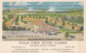 NIAGARA FALLS, Ontario, Canada, 1900-1910s; Falls View Hotel Cabins