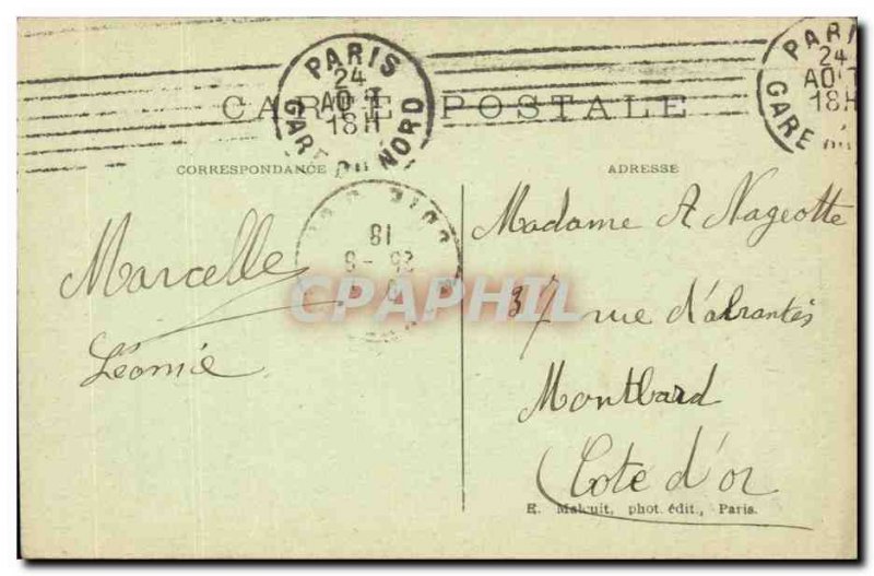 Enghien les Bains Old Postcard L & # 39eglise