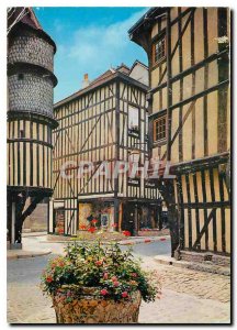 Modern Postcard Troyes Aube Tower Orfevre and old houses