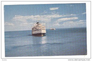 Passing Ships, Saguenay Trip, Canada,  40-60s