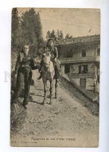 236632 SWITZERLAND chocolate russia ADVERTISING VALAIS peasant