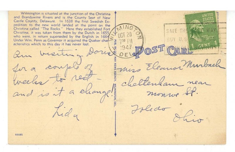 DE - Wilmington. Brandywine Creek & Park Drive