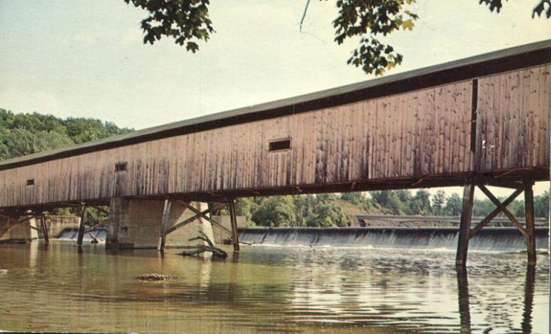 Covered Bridge at Harpersfield, Ohio - Grand River, Ashtabula