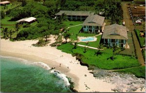 VINTAGE POSTCARD AERIAL VIEW OF THE NAPILI SURF BEACH RESORT AT MAUI HAWAII