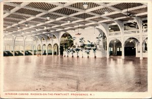 Interior Casino Rhodes-on-the-Pawtucket Providence Rhode Island Postcard