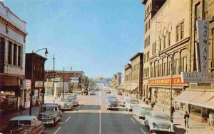 Ashmun Street Cars Woolworth Store Sault Ste Marie Michigan 1950s postcard