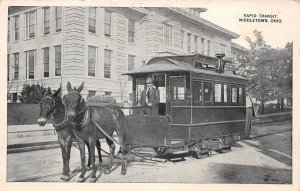 Middletown Ohio Rapid Transit, Trolley, Photo Print Vintage Postcard U7977