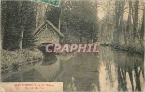 Postcard Old Mauperthuis Le Chateau A Corner Park