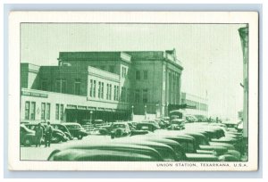 Vintage Union Station, Texarkana, USA. Postcard F113E