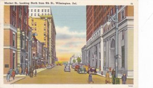 WILMINGTON , Delaware, PU-1950 , Market St. Looking North from 9th Street