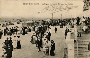 CPA MALO-les-BAINS Digue d.l. Terrasse du Casino (983948)